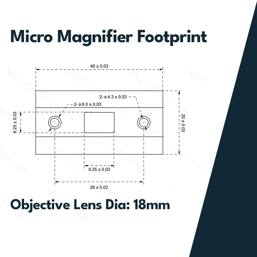 Vector Optics Paragon 3x18 увеличител Micro