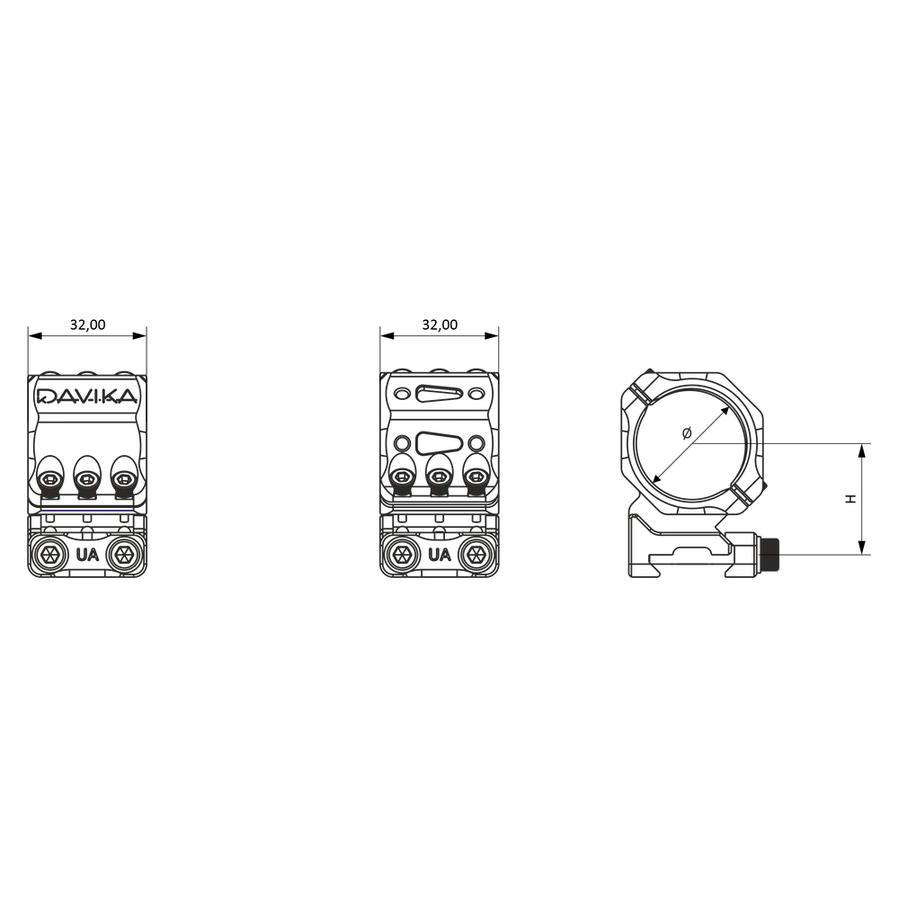 Монтажни пръстени за оптика 30 mm | Picatinny релса