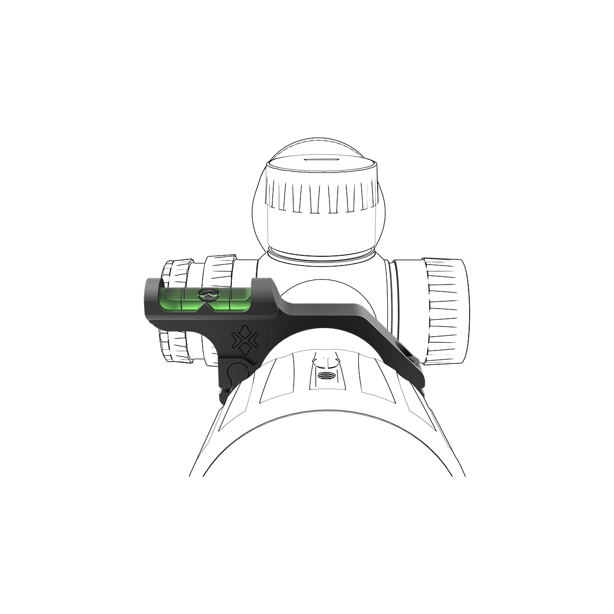 30 мм нивелир за оптически мерник