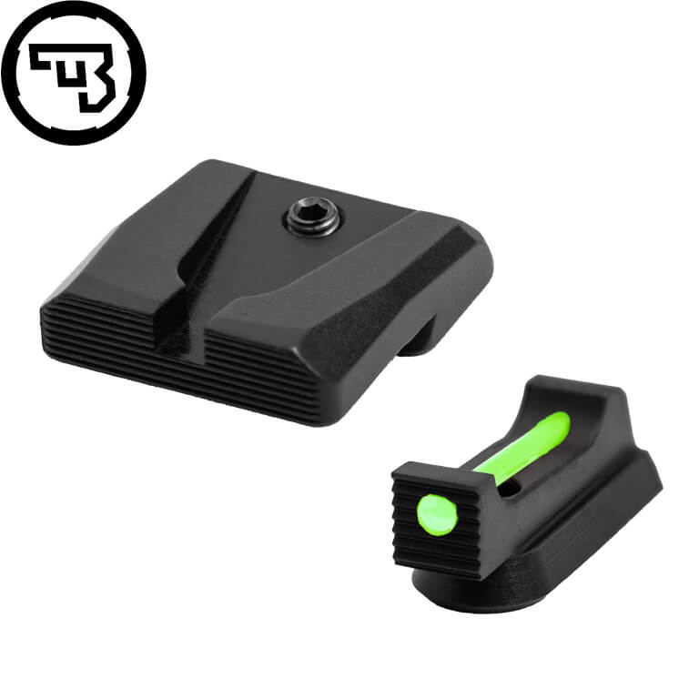 CZ P-07, CZ P-09 fixed sight set with fiber optics | type A