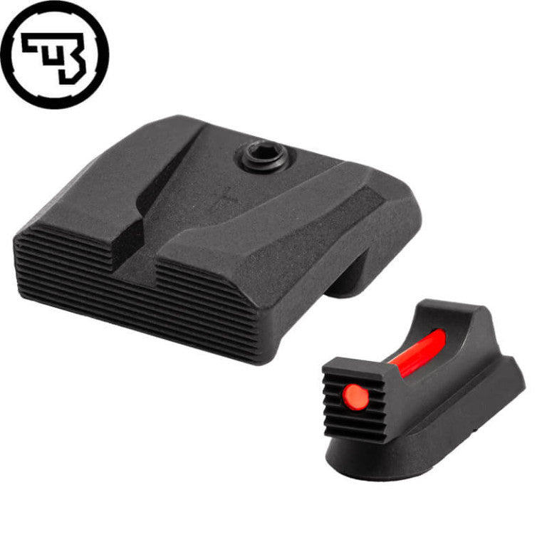 CZ 75B, CZ P-01, CZ 75 SP-01 fixed sight set with fiber optics | type A