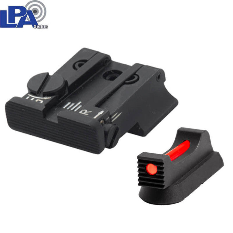 CZ 75B, CZ P-01, CZ 75 SP-01 adjustable sight set with fiber optics | LPA