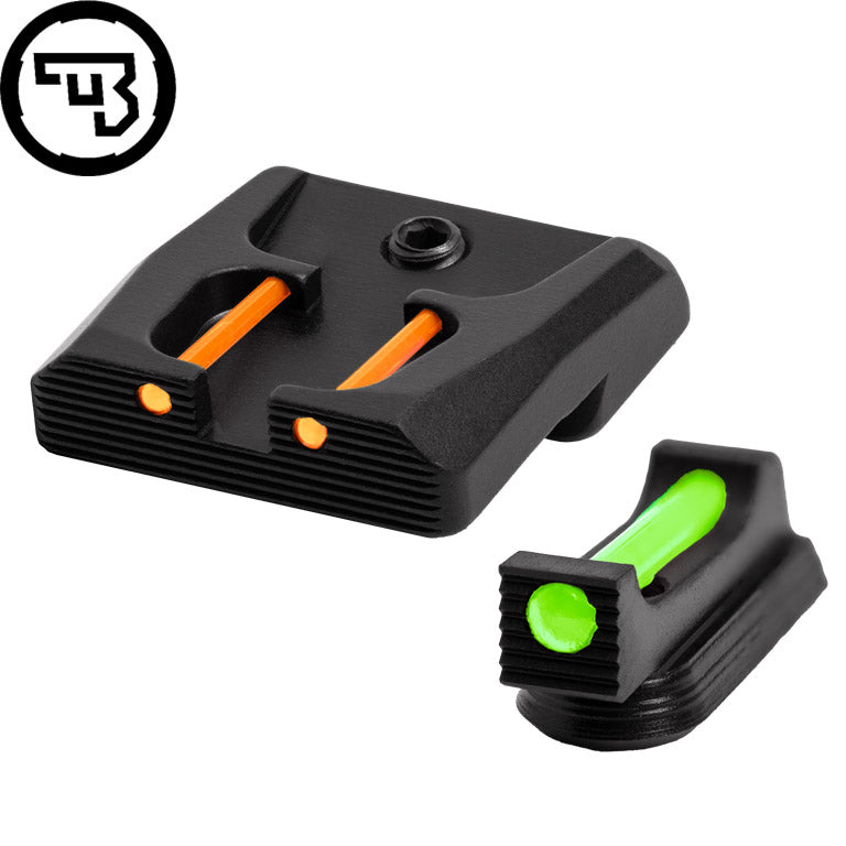 Комплект фиксирани прицелни прибори с фиброоптика за CZ P-07, CZ P-09 | тип B