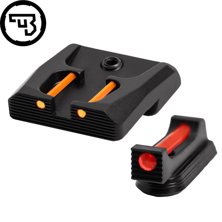 Комплект фиксирани прицелни прибори с фиброоптика за CZ P-07, CZ P-09 | тип B