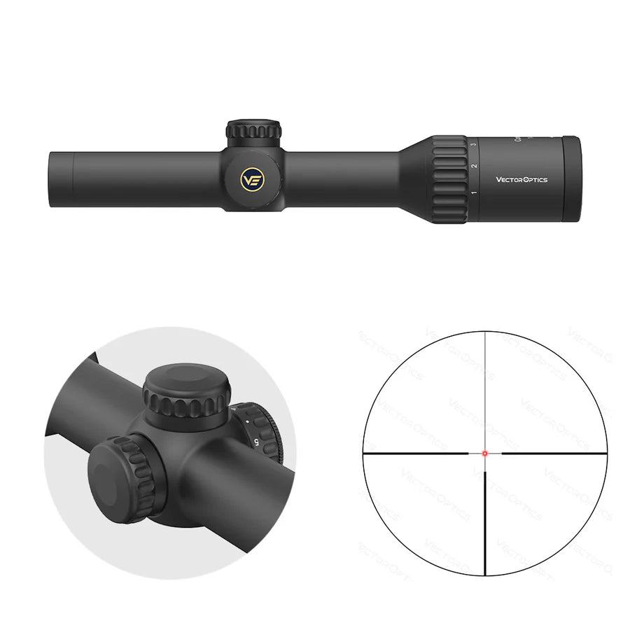 Vector Optics Continental x6 1-6x24 Fiber оптика