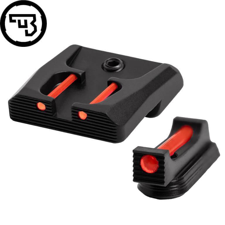 Комплект фиксирани прицелни прибори с фиброоптика за CZ P-07, CZ P-09 | тип B