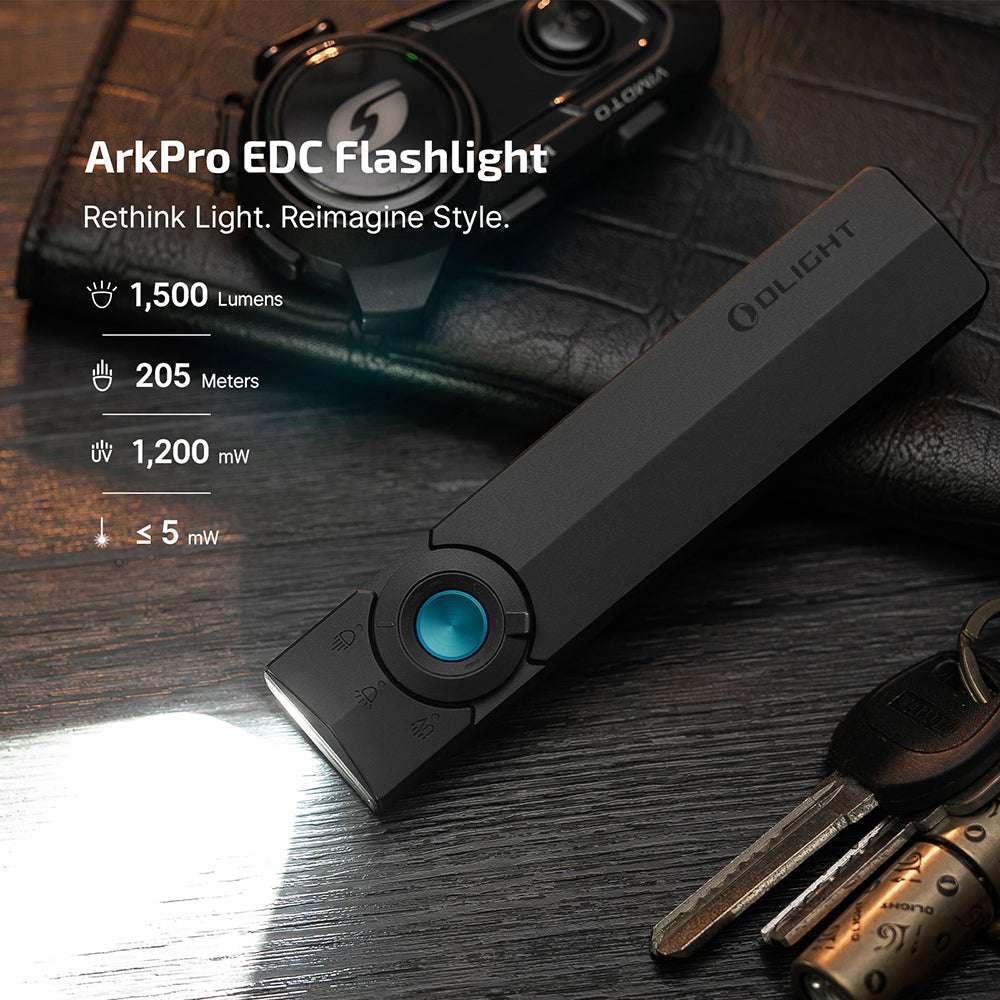 Olight ArkPro | плосък 4-в-1 EDC фенер | 1.500 lm
