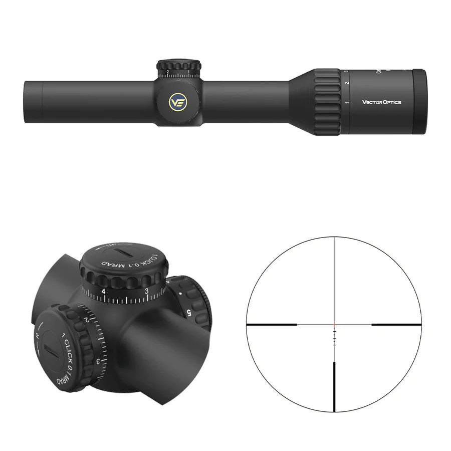 Vector Optics Continental x6 1-6x24i Fiber оптика