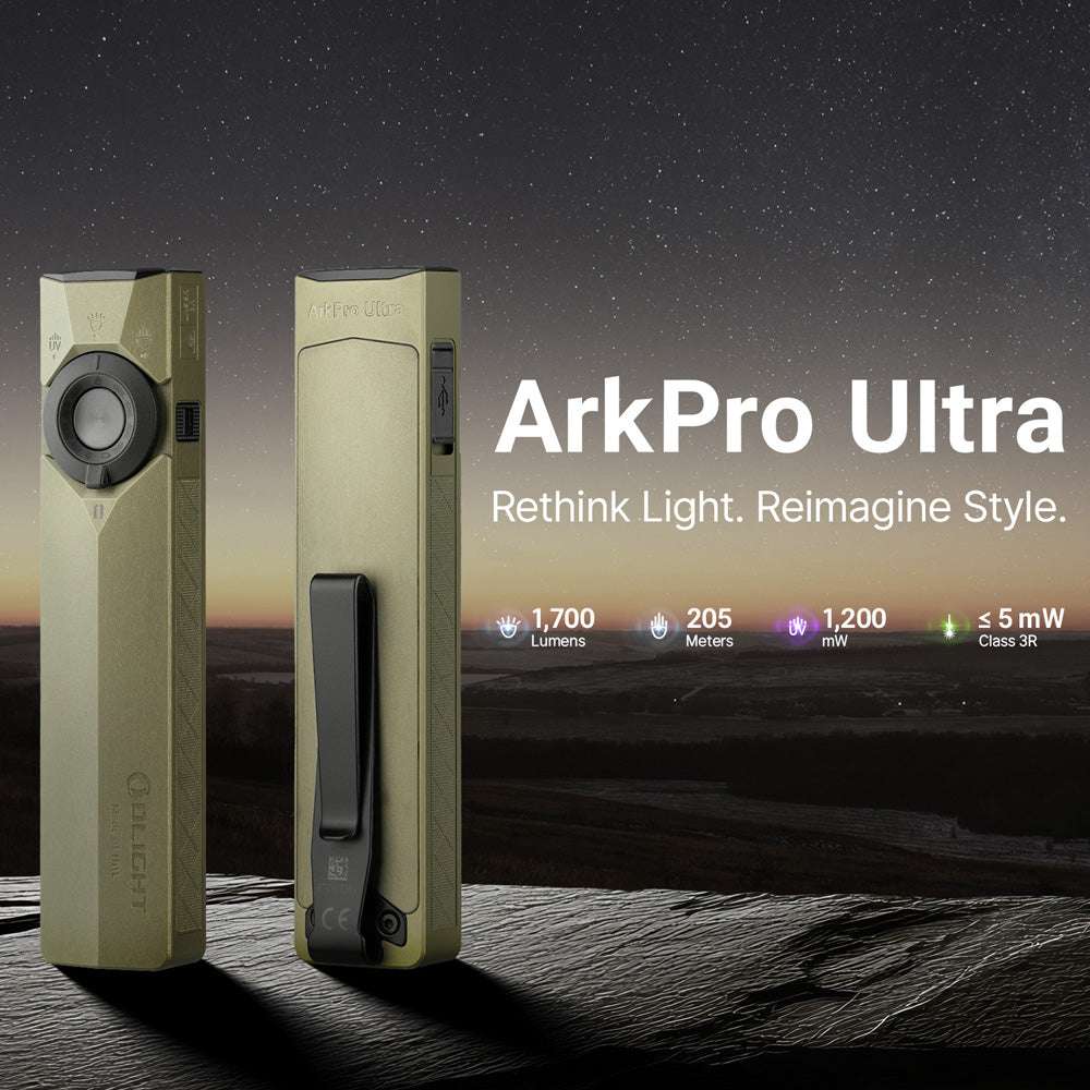 Olight ArkPro Ultra | плосък 4-в-1 EDC фенер | 1.700 lm