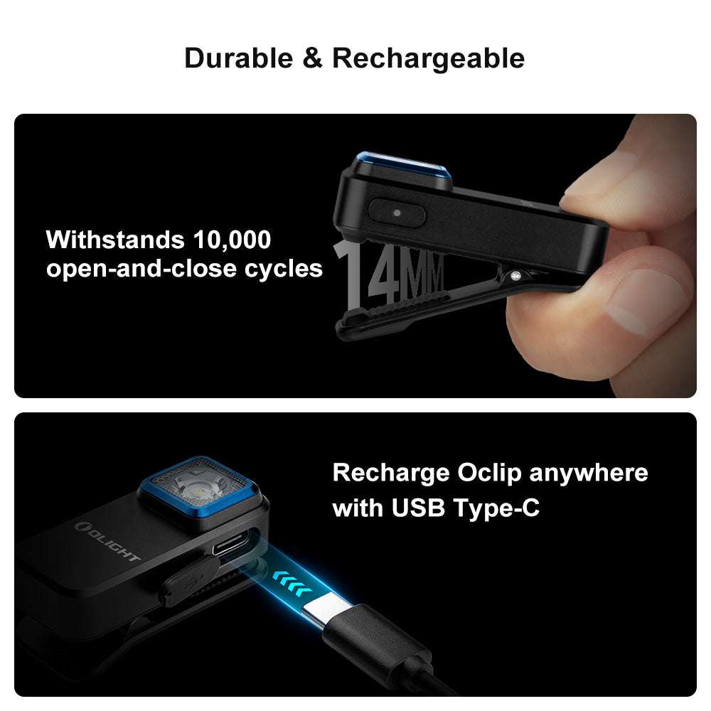 Olight Oclip | презареждаща се EDC клипс лампа | 300 lm