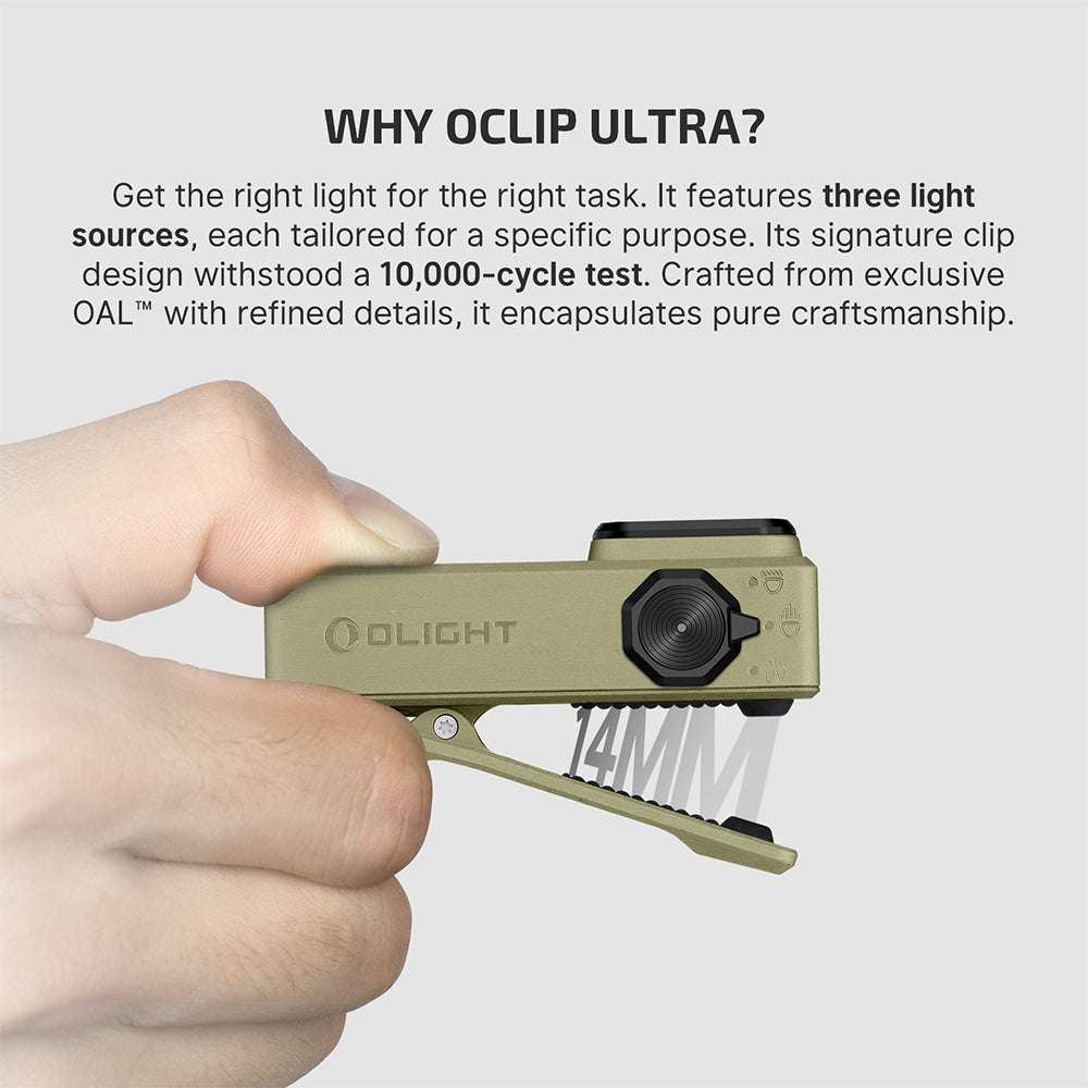 Olight Oclip Ultra | 3-в-1 EDC фенер с клипс | 530 lm