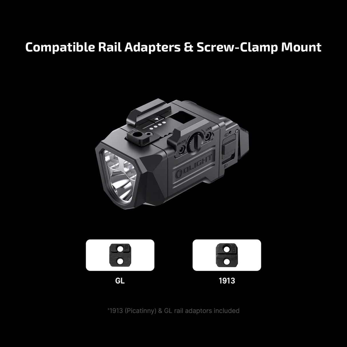 Olight PL X | фенер за пистолет | 1.200 lm